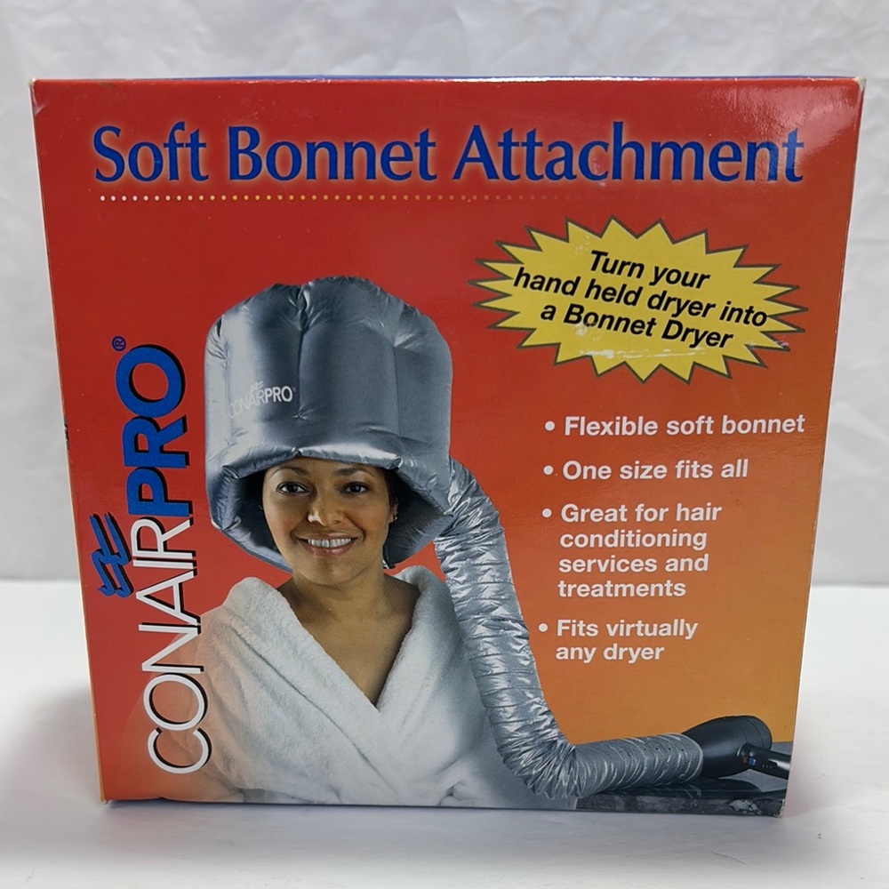 New in the Box Conair Pro Hair Dryer Soft Bonnett Attachment #345929